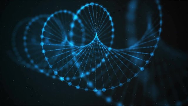 Creative animation of DNA UHD with alpha