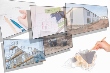 Hausbau, Collage