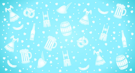 Oktoberfest Banner - Weiß