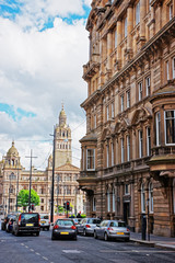 Fototapeta na wymiar Glasgow City Chambers on George Square in Glasgow