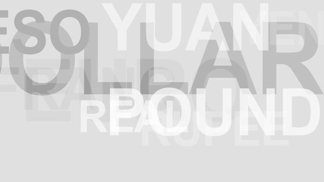 Currencies of the world 4K animated gray background. Loop able