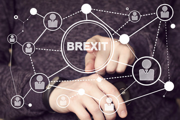 Business button Brexit icon network.