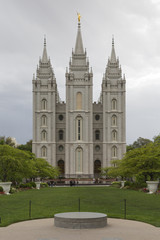 Fototapeta na wymiar Salt Lake Temple, Salt Lake City, Utah, USA