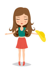 beautiful and cute teenage girls in summer clothes