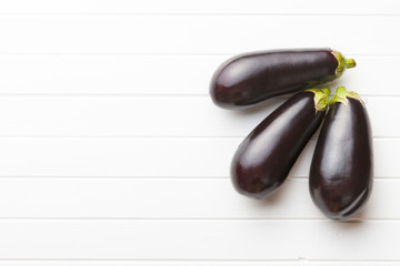tasty fresh eggplants