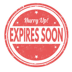 Expires soon stamp
