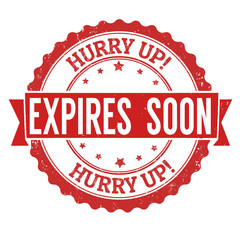 Expires soon stamp