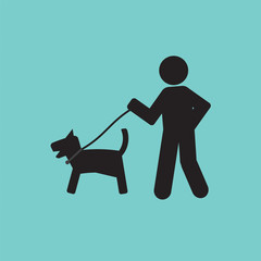 Guide Dog Graphic Symbol Vector Illustration