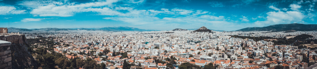 Fototapeta na wymiar Panorama view of the city of Athens , Greece