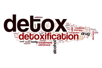 Obraz premium Detox word cloud concept