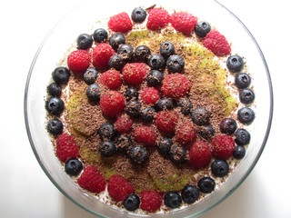 delicious cheesecake with berries