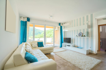 Interior of a living room in a villa