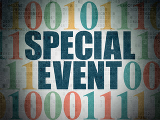 Business concept: Special Event on Digital Data Paper background