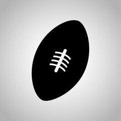 American football icon on the background