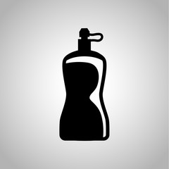 Fitness bottle icon on the background
