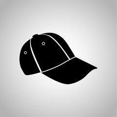 Sport cap icon on the background