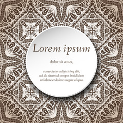 Vector design templates. Seamless abstract pattern, hand drawn texture for Wedding, Bridal, Valentine's day or Birthday Invitations, Cards, Flyers. Floral vintage geometric background.
