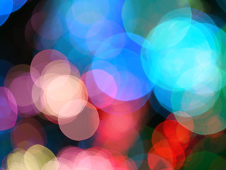 Abstract lights blur blinking background.
