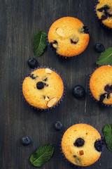 Homemade Blueberry Yogurt Muffins