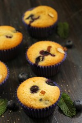 Homemade Blueberry Yogurt Muffins
