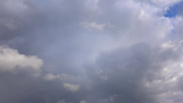 stormy white clouds time lapse
