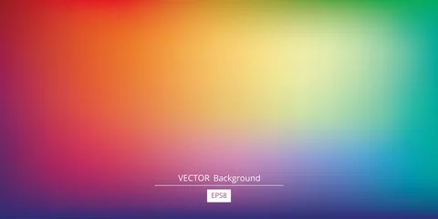 Deurstickers Colorful Gradient Vector Background © Creativika Graphics