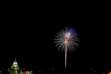 4th of July fireworks in Providence, RI USA