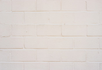 White brick wall texture background