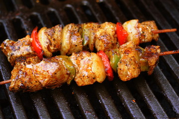 Gegrillter Spieß 