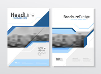 Business Brochure design. Annual report vector illustration temp