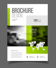 Abstract business Flyer design vector template in A4 size. Docum