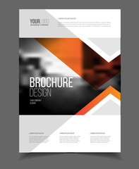 Abstract business Flyer design vector template in A4 size. Docum