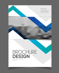 Abstract business Flyer design vector template in A4 size. Docum