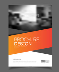 Fototapeta na wymiar Business Brochure design. Annual report vector illustration temp