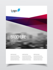 Fototapeta premium Abstract business Brochure design vector template in A4 size. Do