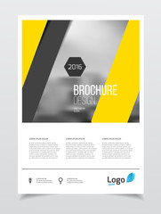 Abstract business Brochure design vector template in A4 size. Do