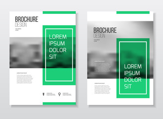 Abstract business Brochure design vector template in A4 size. Do