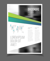 Catalogue cover design. Annual report vector illustration templa