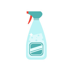 Spray vector illustration. Spray for washing window. Spray on wh