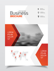 Business Brochure design. Annual report vector illustration temp