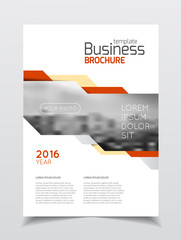 Business Brochure design. Annual report vector illustration temp