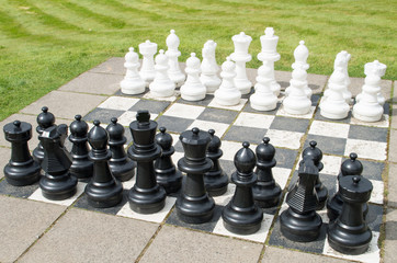 outdoor chess board