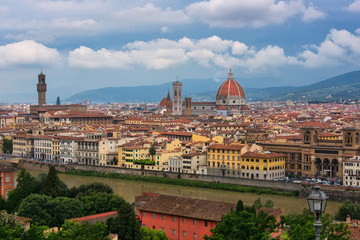 Fototapeta na wymiar View of the city of Florence, Italy