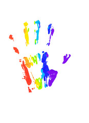 multicolor hand