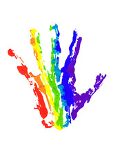 multicolor hand