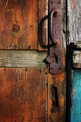 Old wooden door