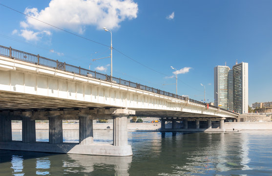 Novoarbatsky bridge in Moscow