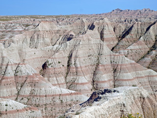 Iconic vista on Loop Road 8 in the Badlands National Park near Wall, South Dakota, U.S.A.