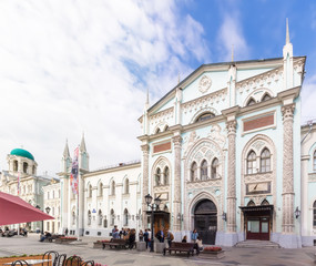 Fototapeta premium History and Archives Institute on Nikolskaya Street.