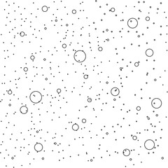 Different Sizes Circles and Dots Seamless Pattern